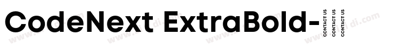 CodeNext ExtraBold字体转换